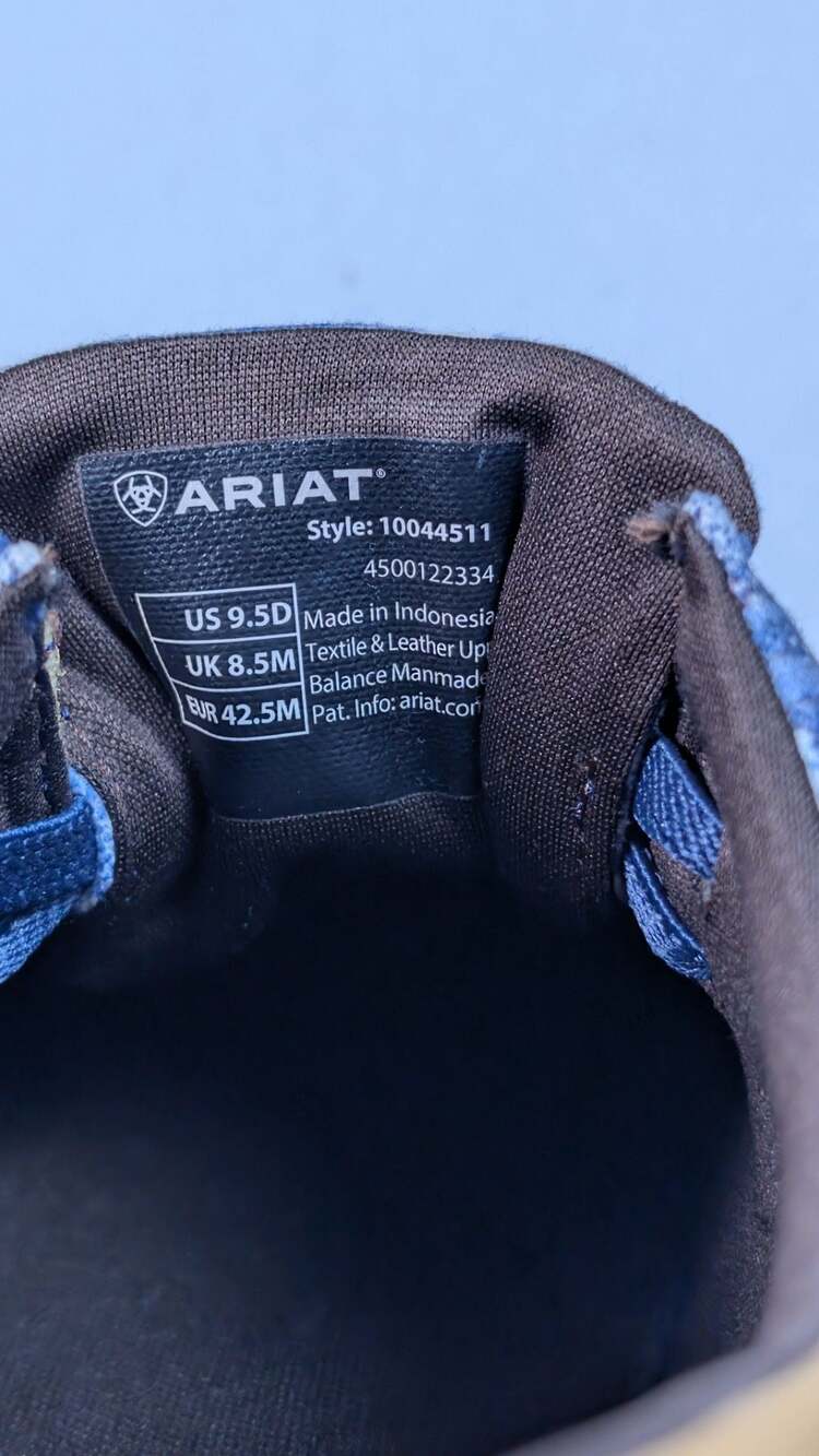 Ariat Hilo x Western Aloha Alenuihaha Slip On Shoes Men 9.5 NWOT Wave Print - Picture 10 of 12